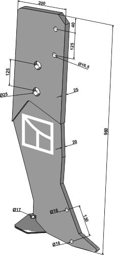 BL28940 Tiefenlockerer-Zinken „Flatliner Pro-Lift“ - Great Plains 611-110H / Simba P10486