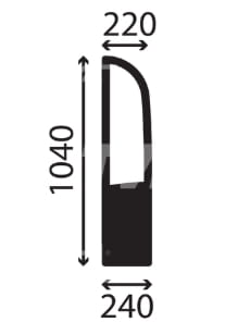 Seitenscheibe links hinten klar - passend zu Kramer KL25.5e, 5050 349-05, 5050 349-06, 5055 349-00, 5055 349-03, 5055e 354-00L, 5065 349-01, 5065 349-04S
