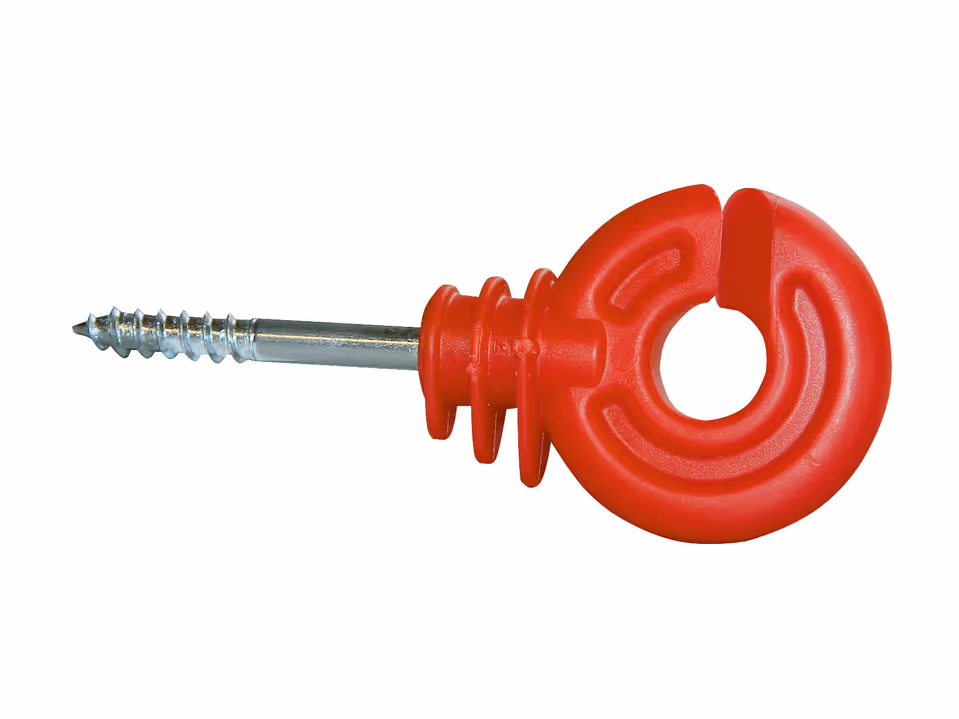 50x Ringisolator kompakt, rot kurze Stütze