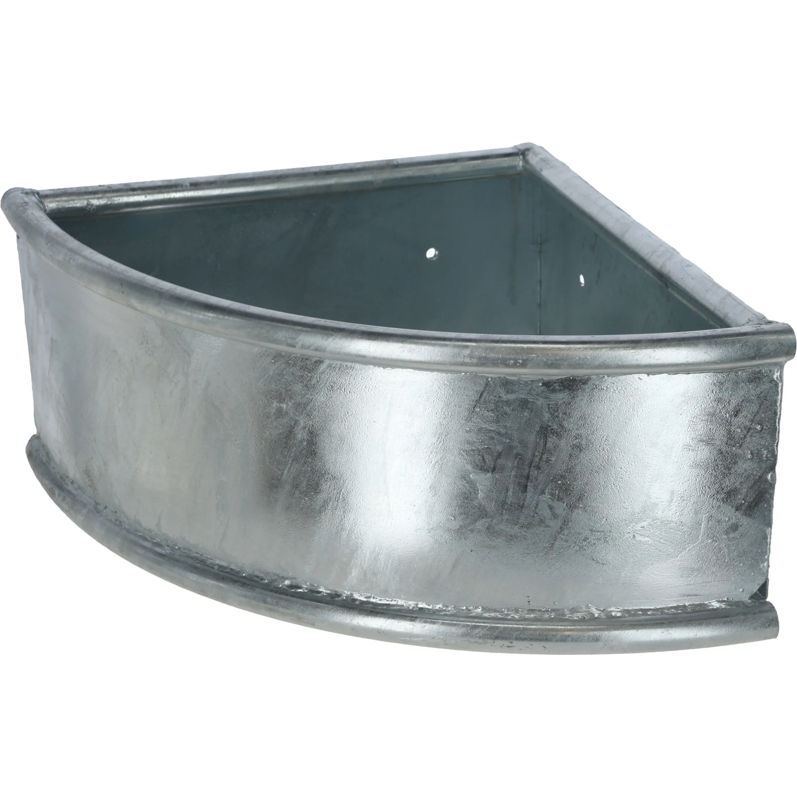 Dreiecktrog 35 Liter feuerverzinkt – robuster Metall Futtertrog für Stall & Weide