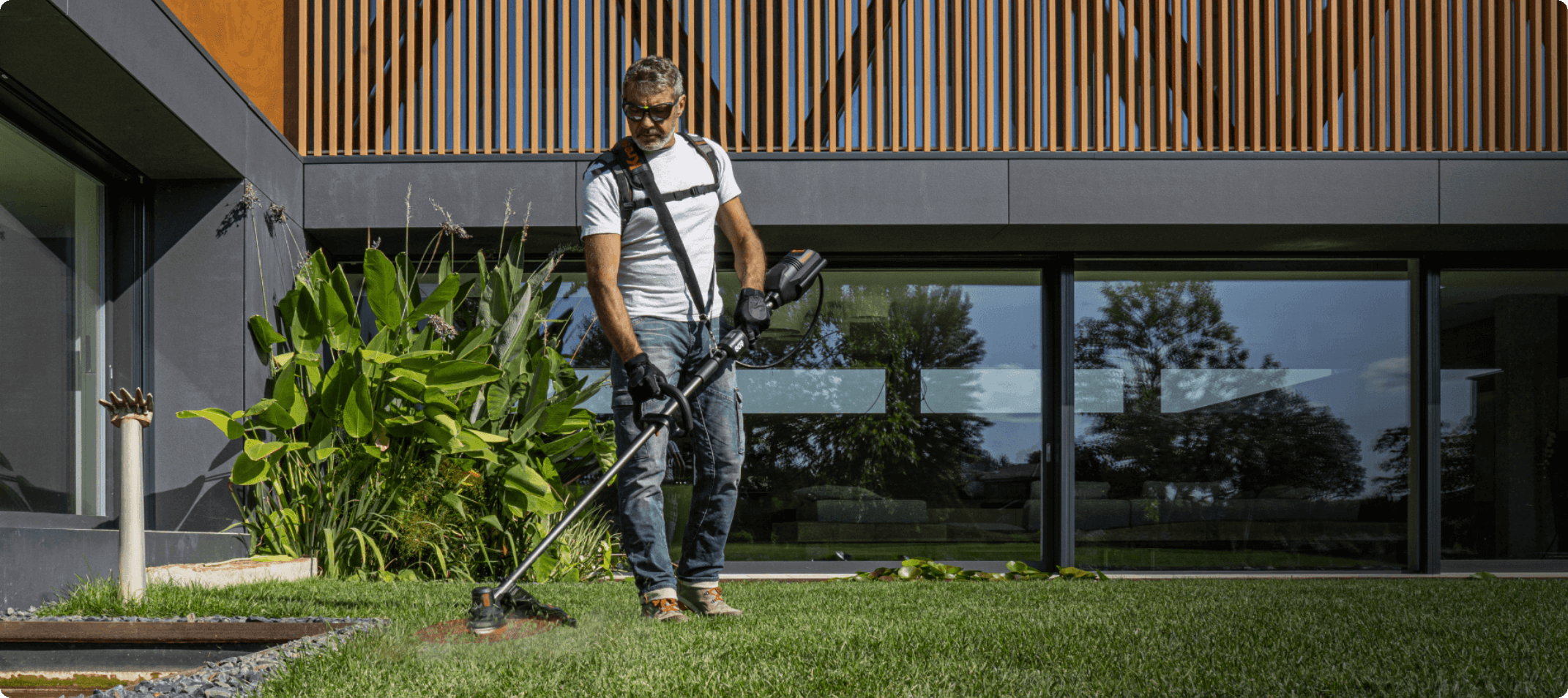 Kress Akku Rasentrimmer 38cm - 60V