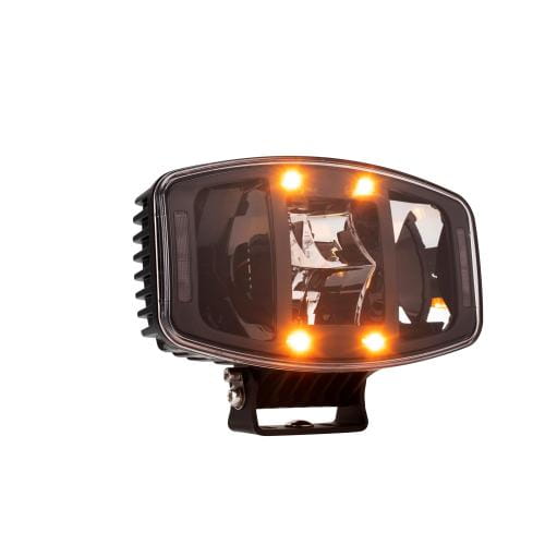 LED driving lights with two-color position light and amber warning flash - 120W