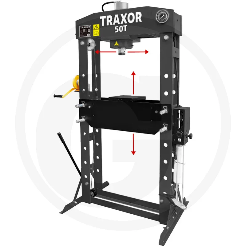 TRAXOR Werkstattpresse - 50 Tonnen / manuell