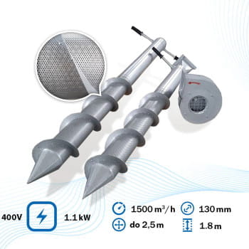 Getreidebelüftung Aerator GF-1800 - 400V / 1,1kW