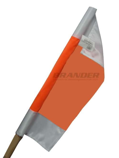 ET54950 Warnflagge 500x500mm mit Stiel  Ø 21,5x800mm