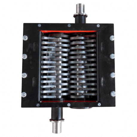 Shredder unit 300 x 300mm with 2x drive shafts