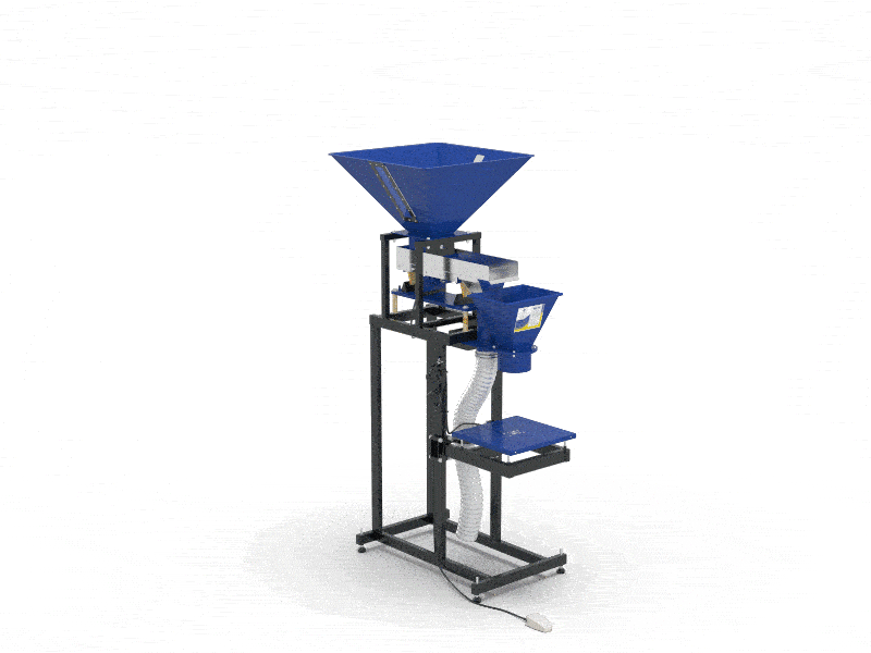 Semi-automatic bagging scale 400L - 230V / 0.6kW