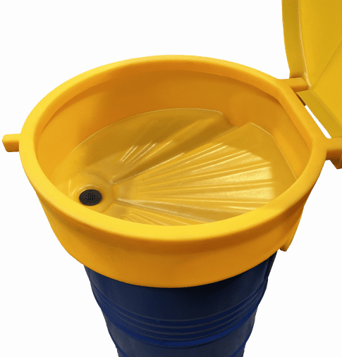 EMP funnel with lid for 220 L drum