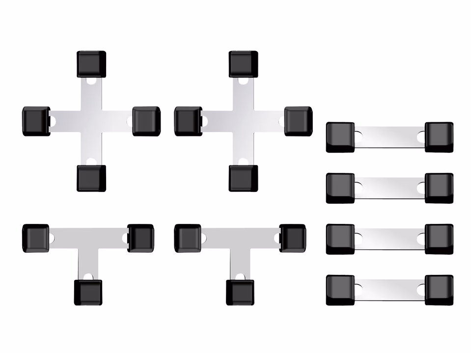 6x AKO Reparaturset Litzclip 8-teilig, Edelstahl