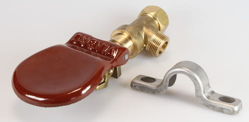 Suevia Ventil ¾" mit Klappe und Bügel (1 Stück/Blister)