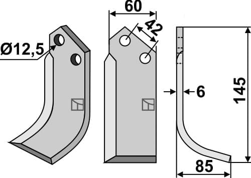 BL5016 Fräsmesser R - passend zu MEAAT 1805 / Comeb R22/FPR-FPSR