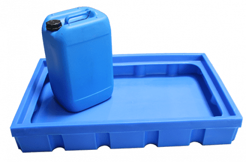EMP Mini Auffangwanne 100L | DIBt PEHD flach & kompakt | Gefahrstoffwanne Industrie | flache Bauweise
