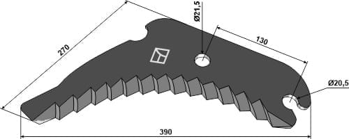 BL29879 Rundballenmesser 5mm - passend zu Kverneland KB3320551