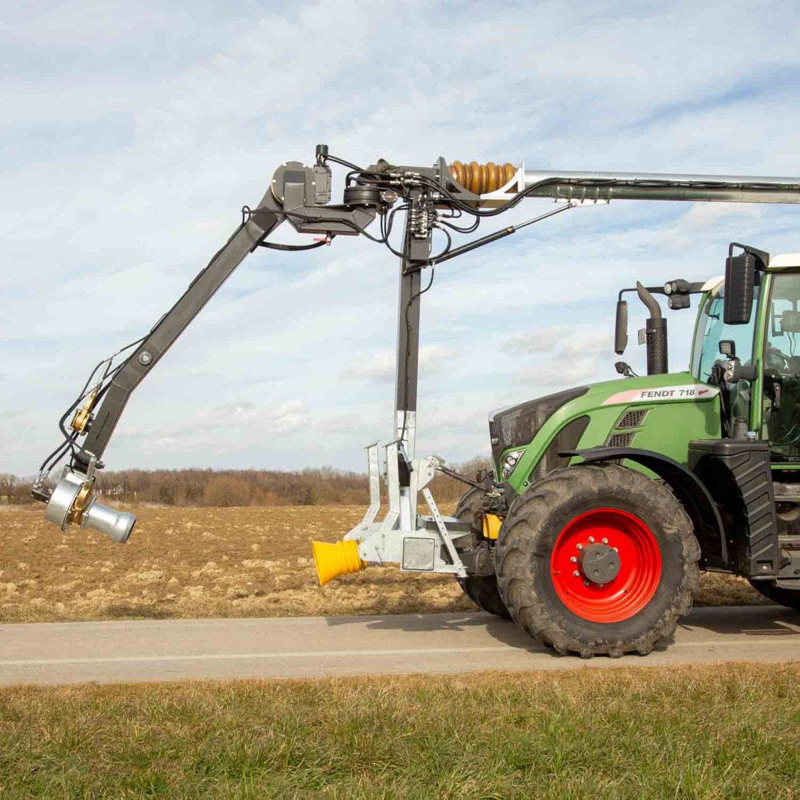 Fliegl Gülle Frontsaugarm mit Dreipunktaufnahme Kat. 2 – Überpumparm