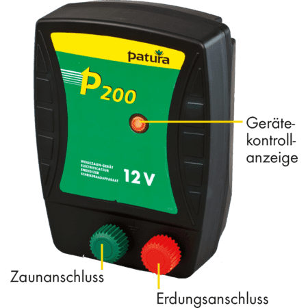 Patura electric fence energizer P200 - 12V
