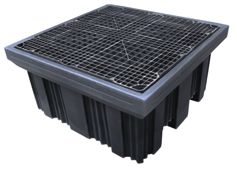 EMP Auffangwanne für 4 Fässer – 450 Liter | mit Gitterrost