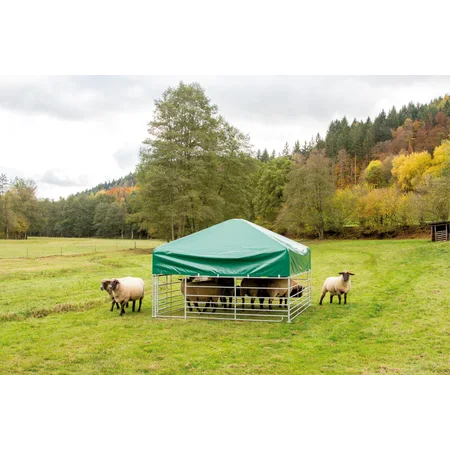 Patura Weidezelt Schafe und Ziegen, Höhe 1,20 m, Dachkonstruktion zum Aufstecken auf Steckfix-Horden