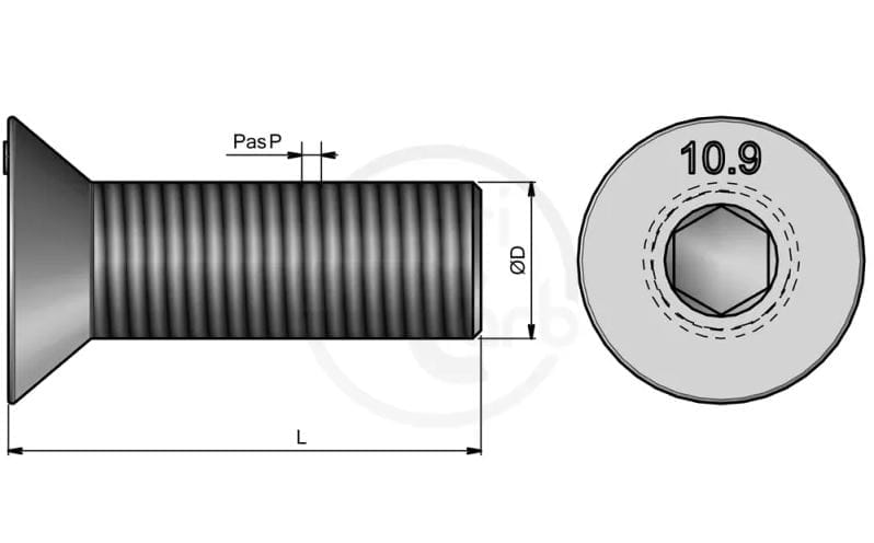 BL17892 AC Schraube + Mutter THC 14x40 CL10.9 - BTFHC1440