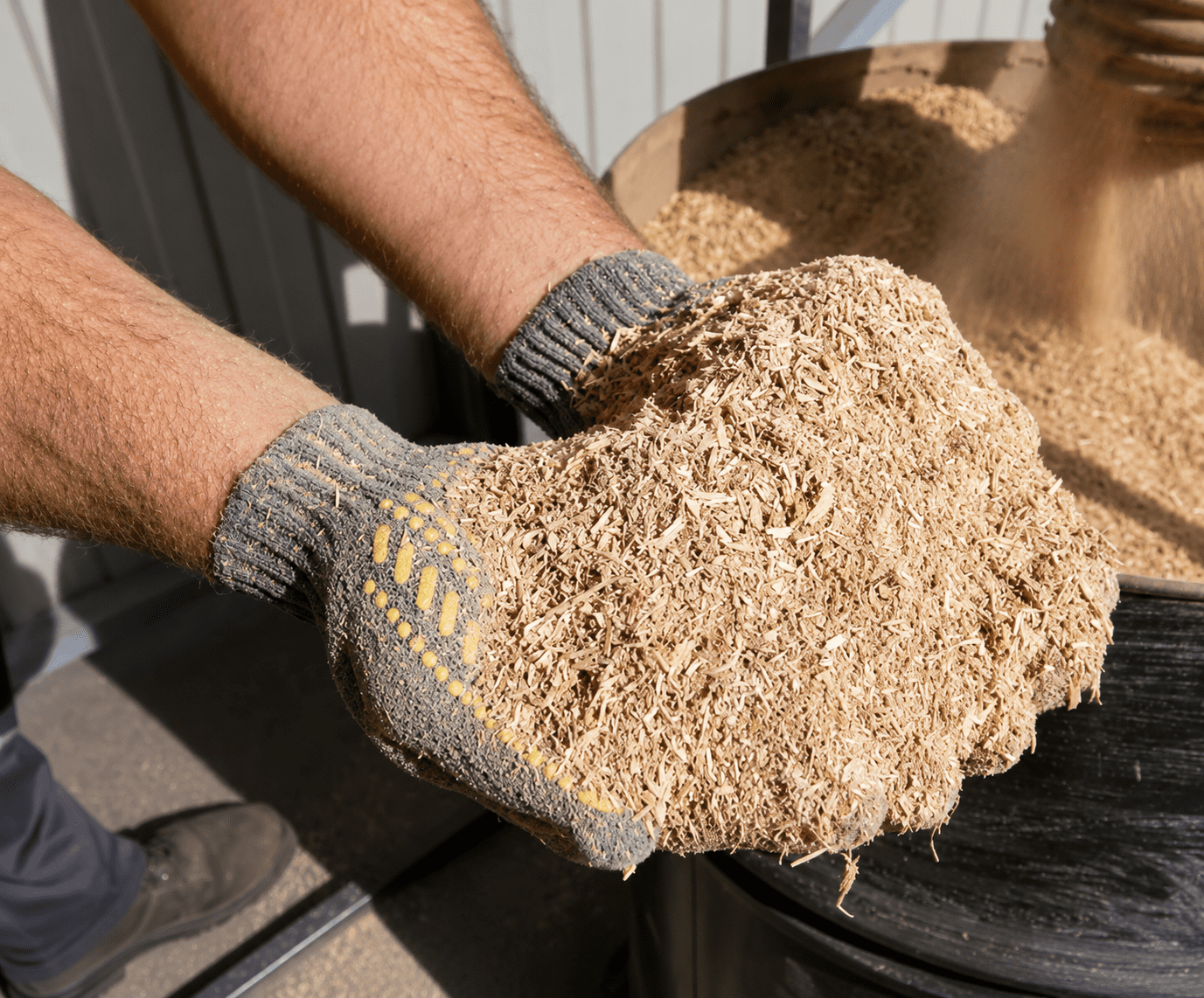 Industrie Hammermühle 66 kW mit Zyklon – Schlagmühle für Holz, Getreide & Biomasse