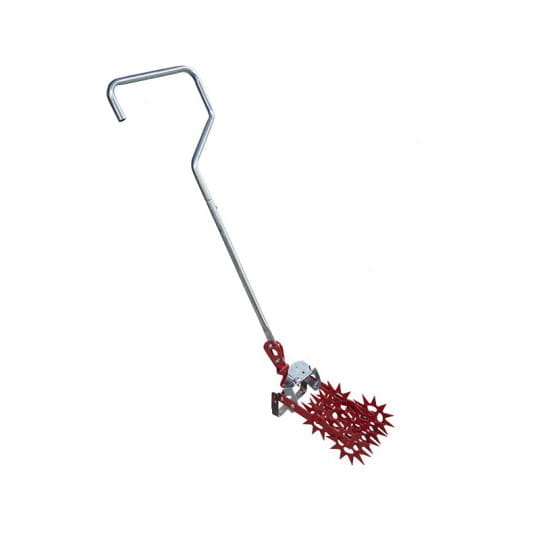 Adapter for steel handle for rotary hoe