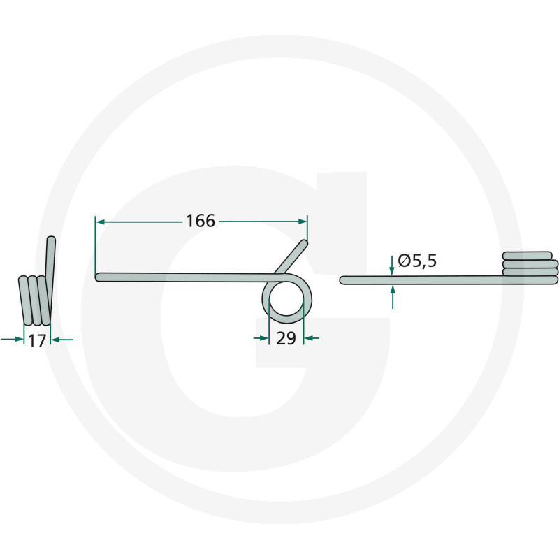 Pick-up Zinken 166mm - passend zu Claas Autonom, LWG, LWL