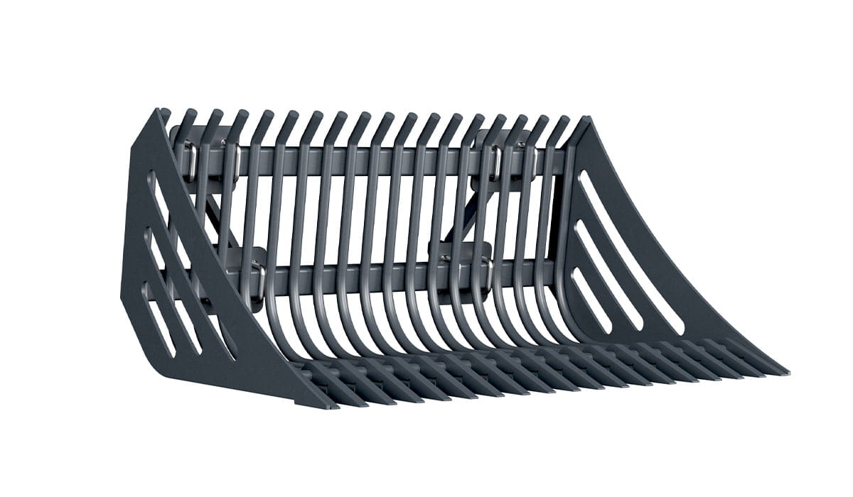 Brander Steinschaufel mit Euroaufnahme | Robust & pulverbeschichtet | Für Frontlader