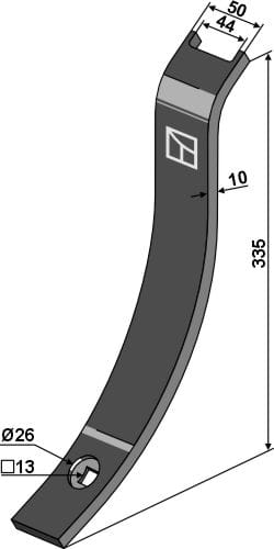 BL23750 Leitblech 355x50mm - passend zu Väderstad 483233