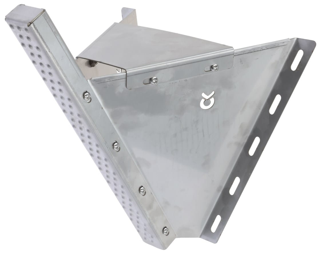 Stainless steel pig rubbing wall - large