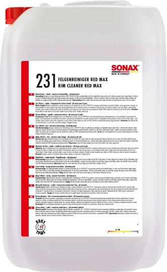 SONAX FelgenReiniger "Red Max" - Kanister 25L