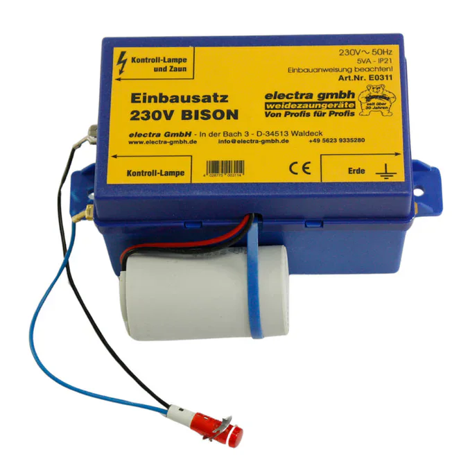 230V Weidezaungerät Reparatur-Kit Bison | 2,5 Joule Einbausatz für Elektrozaungeräte bis 20 km