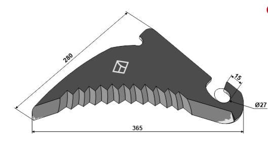 BL29795 Rundballenmesser - passend zu CLAAS 0008234221