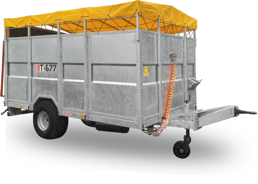 Cynkomet T-677 Kurier-6 EU Viehtransportanhänger – robust, verzinkt & sicher für Landwirtschaft