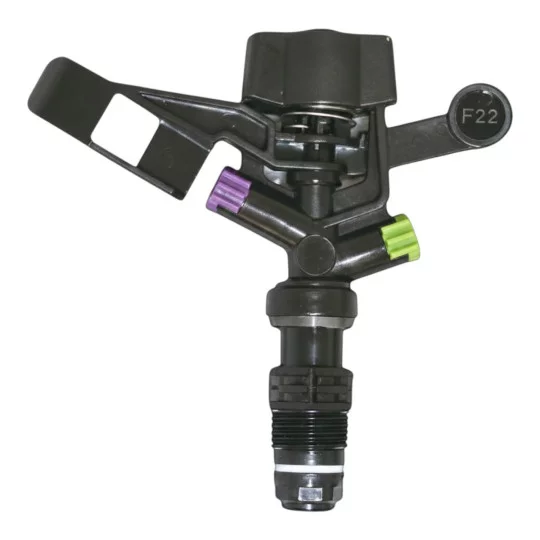 Impaktregner mit Bajonettdüse – 510-690 l/h, Vollkreis, 1/2" Außengewinde