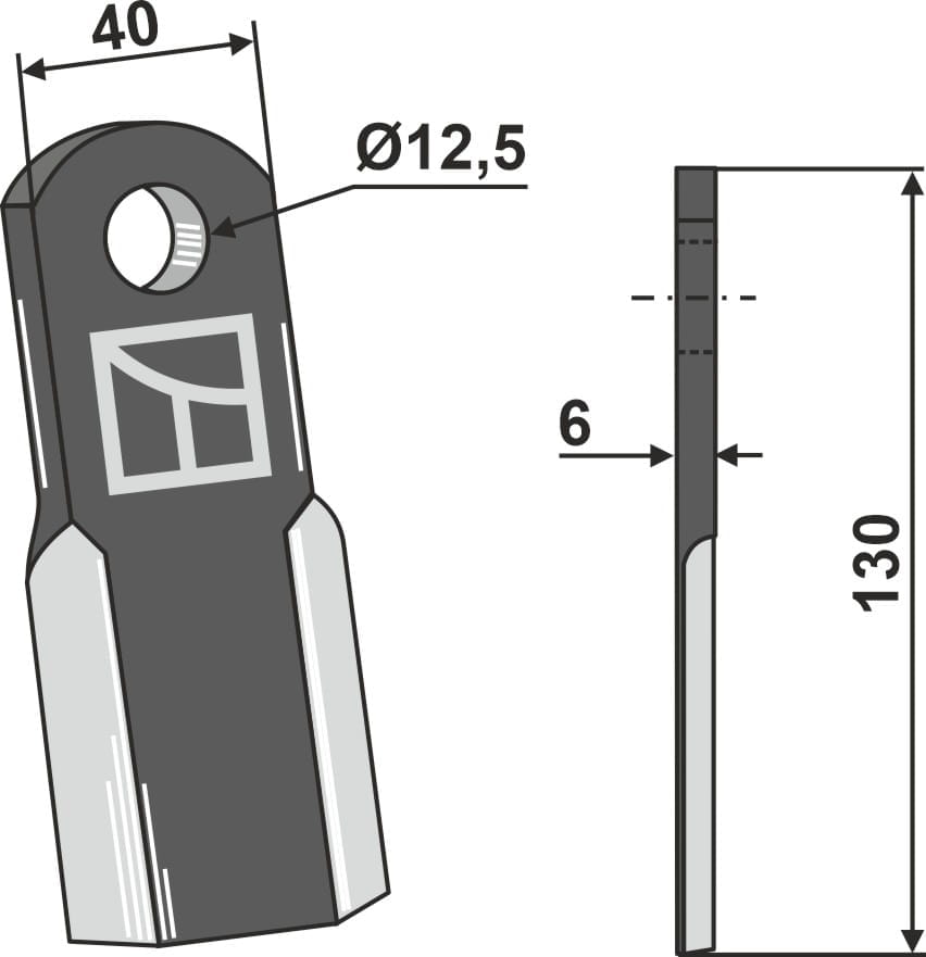 BL27919 Gerades Messer - passend zu Ferri 0901159