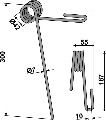 BL29175 Striegelzinken - passend zu Rabe 90041520