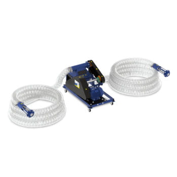 Flexible screw conveyor DUO 24 m with 5.5 kW electric motor – Mobile screw conveyor for bulk materials