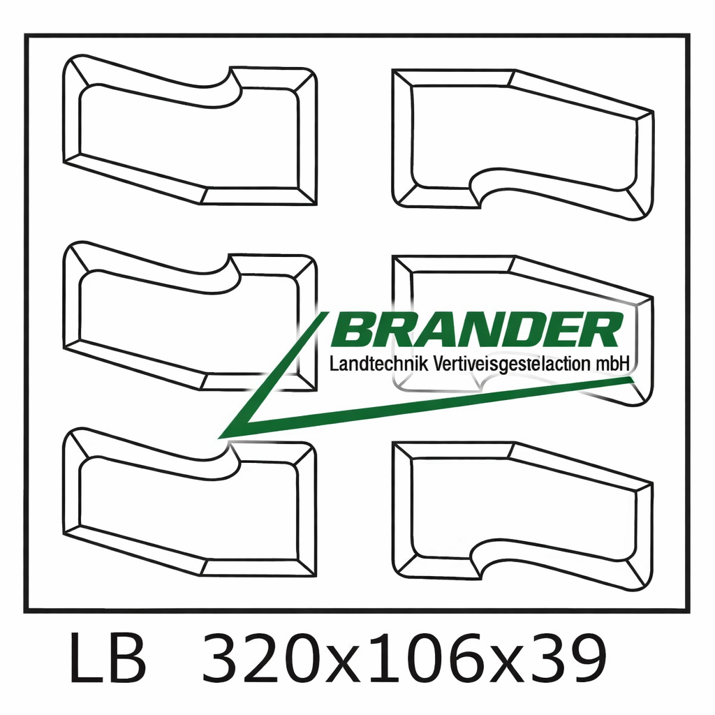 Gummikette 320x106x39mm