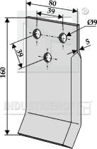 BL29564 Futtermischwagenmesser, links