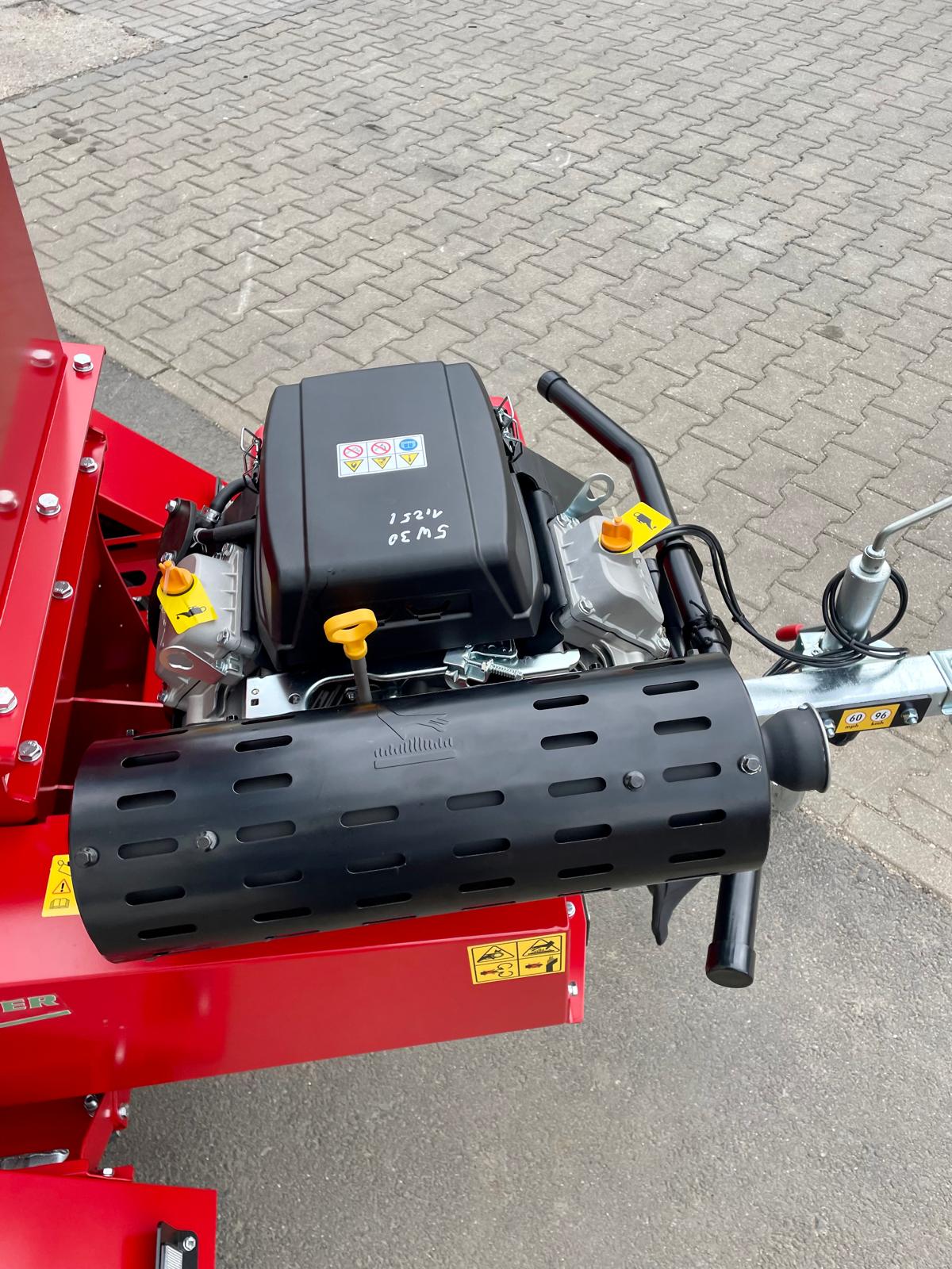 BRUGGER HX14 wood chipper with petrol engine - road legal