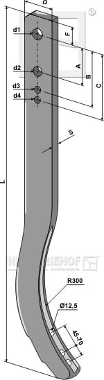 BL28990 Schwergrubberstiel - 900 mm