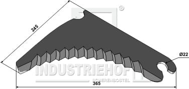 BL29890 Rundballenmesser 5mm - passend zu Welger 0982.21.05.00