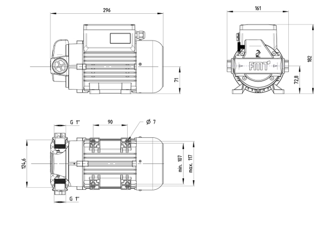 Pressol Öl-Flügelzellenpumpe 30 l/min 230 V | Profi-Industriepumpe mit 5 Jahren Garantie und IP66 Schutz