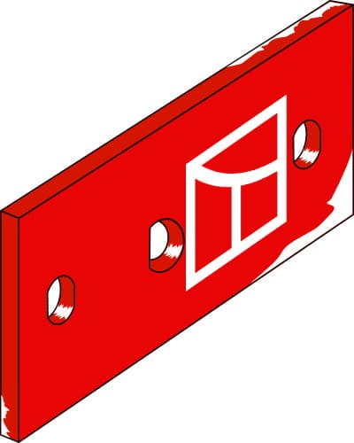 BL30970 Mittelplatte R - passend zu Kverneland KK063608