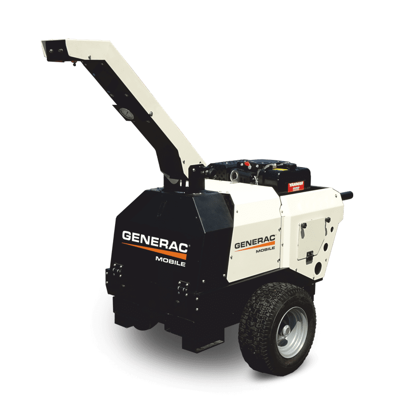 Generac PowerJet – mobile diesel-powered dust fighter, 30 m range & high-pressure pump