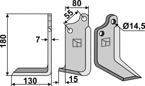 BL6258 Fräsmesser L - passend zu Sicma 4818224