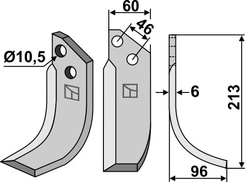 BL6388 Fräsmesser VAL-10R