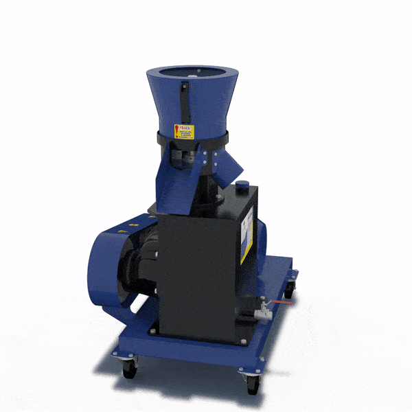 Pelletpresse 15 kW bis 220 kg/h | Fahrbarer Granulator für Biomasse & Futter
