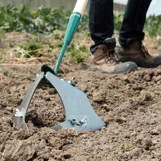 Cultivateur de buttes 2 en 1 à largeur de travail réglable – outil de précision pour le semis et la plantation en rangs (sans poignée)