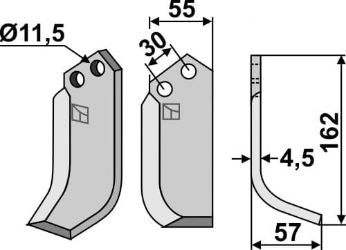 BL4910 Fräsmesser R - passend zu Bungartz N5265