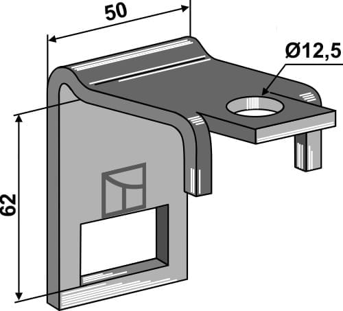 BL28544 Halter für Zinken 32 x 12